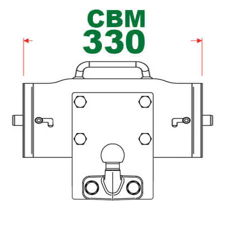 Anhängerbockweite bis 330 mm CBM