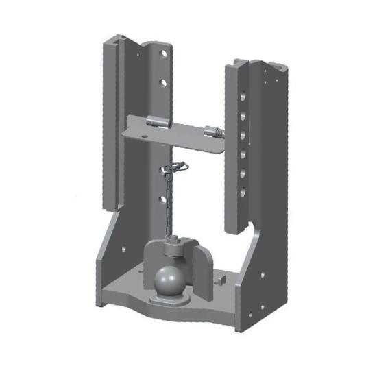 Sauermann Anhängebock HS 4825 SDF-71 | K80 Kugel | 330mm