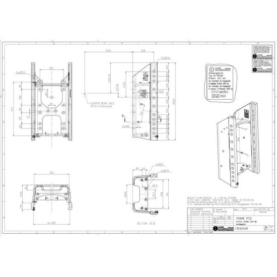 Sauermann Anhängebock HS 550 LWB-​HD | 390mm