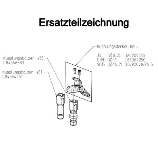 Sauermann Kunststoffdeckel mit 11 er Loch / Case