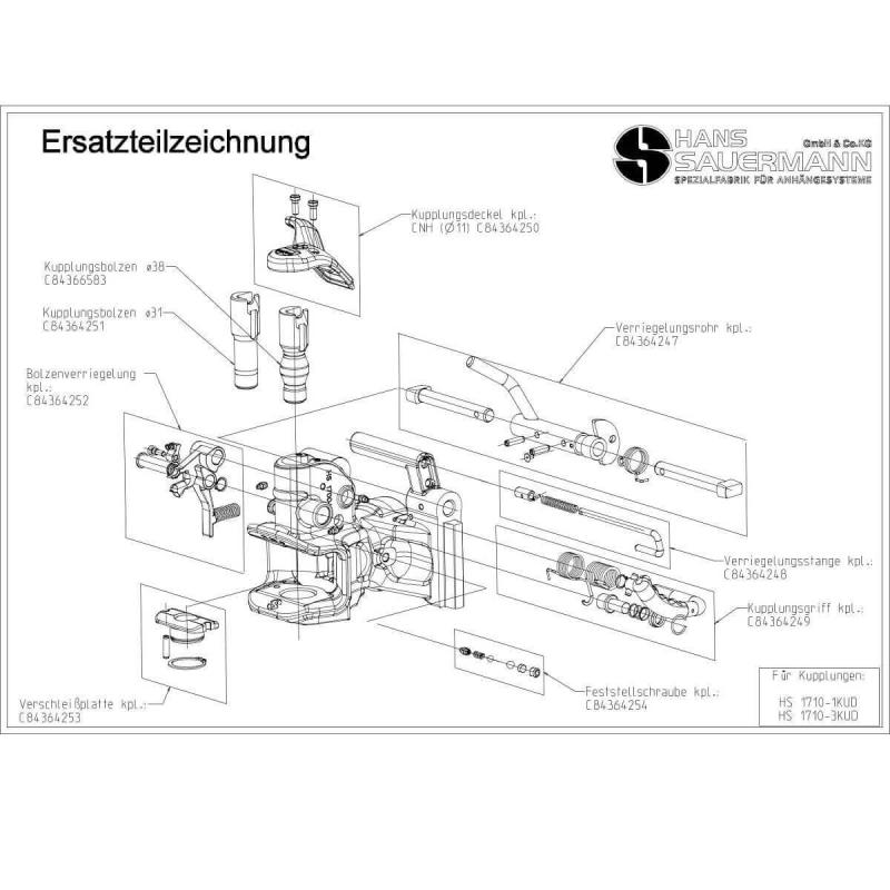 Verschleißplattensatz für HS1710